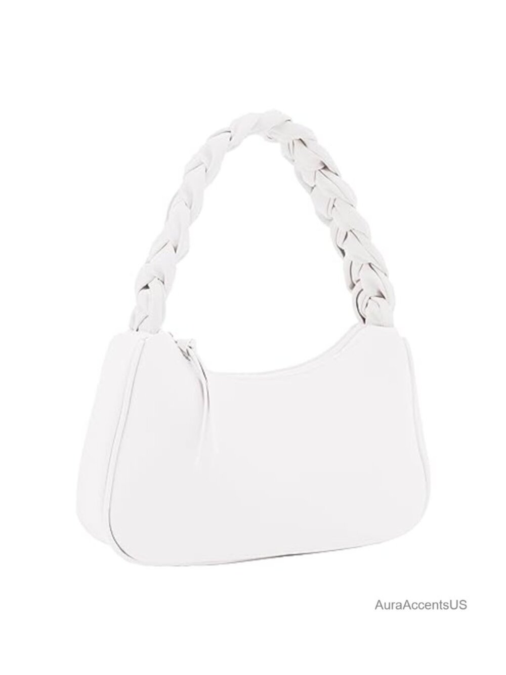 Vegan Leather Braided Hobo Handbag Women Shoulder Bag